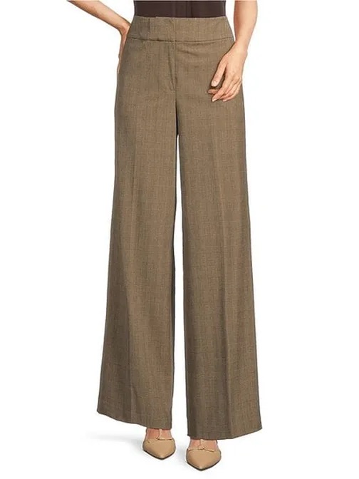 United Colors Of Benetton Wide-Leg Women's Pants - Taupe Sz It 38 Us 2/Xs
